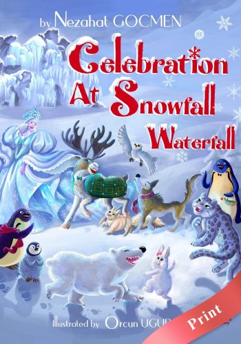 Celebration at Snowfall Waterfall - Print - Nezahat Gocmen